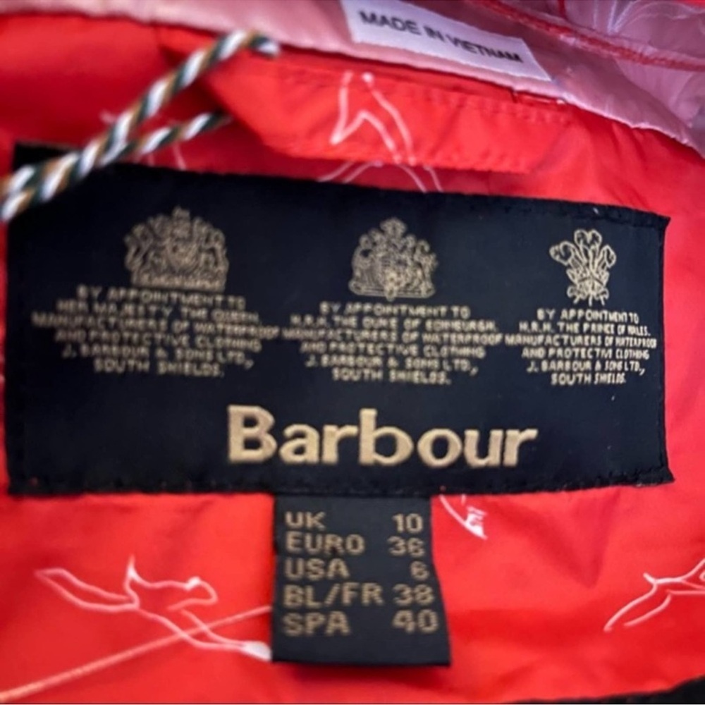 Barbour Red Patterned Utility Jacket - image 2